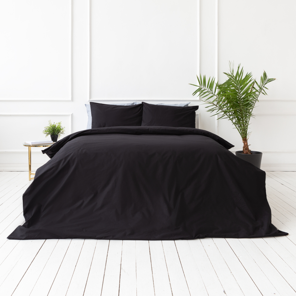 Premium satiinist voodipesu komplekt "Midnight". Satiinist voodipesu, 140x200 cm, 200x200 cm, 200x220 cm