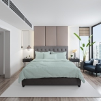 Premium satiinist voodipesu komplekt "Mint". Satiinist voodipesu, 160x200 cm