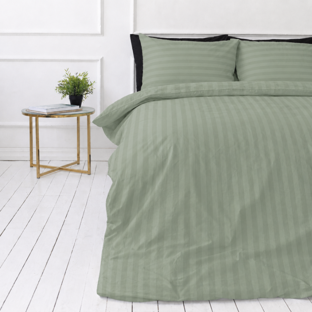 Premium satiinist voodipesu komplekt "Pistachio Stripe Sateen". Voodipesu komplektid 150x200, 140x200 cm, 150x200 cm, 160x200 cm, 180x200 cm, 200x200 cm, 200x220 cm, 220x240 cm. Pastelroheline voodipesu pehme triibulise disainiga Premium satiinist voodipesu komplekt "Pistachio Stripe Sateen". Voodipesu komplektid 150x200, 140x200 cm, 150x200 cm, 160x200 cm, 180x200 cm, 200x200 cm, 200x220 cm, 220x240 cm. Pastelroheline voodipesu pehme triibulise disainiga