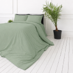 Premium satiinist voodipesu komplekt "Pistachio Stripe Sateen". Voodipesu komplektid 150x200, 140x200 cm, 150x200 cm, 160x200 cm, 180x200 cm, 200x200 cm, 200x220 cm, 220x240 cm. Heleroheline voodipesukomplekt elegantsete triipudega Premium satiinist voodipesu komplekt "Pistachio Stripe Sateen". Voodipesu komplektid 150x200, 140x200 cm, 150x200 cm, 160x200 cm, 180x200 cm, 200x200 cm, 200x220 cm, 220x240 cm. Heleroheline voodipesukomplekt elegantsete triipudega