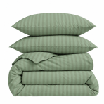 Premium satiinist voodipesu komplekt "Pistachio Stripe Sateen". Voodipesu komplektid 150x210, 140x200 cm, 150x210 cm, 160x200 cm, 180x200 cm, 200x200 cm, 200x220 cm, 220x240 cm. Rohekatooniline voodipesukomplekt peene triibumustriga Premium satiinist voodipesu komplekt "Pistachio Stripe Sateen". Voodipesu komplektid 150x210, 140x200 cm, 150x210 cm, 160x200 cm, 180x200 cm, 200x200 cm, 200x220 cm, 220x240 cm. Rohekatooniline voodipesukomplekt peene triibumustriga