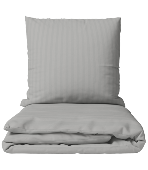 Premium satiinist voodipesu komplekt "Silver Stripe Sateen". Satiinist voodipesu