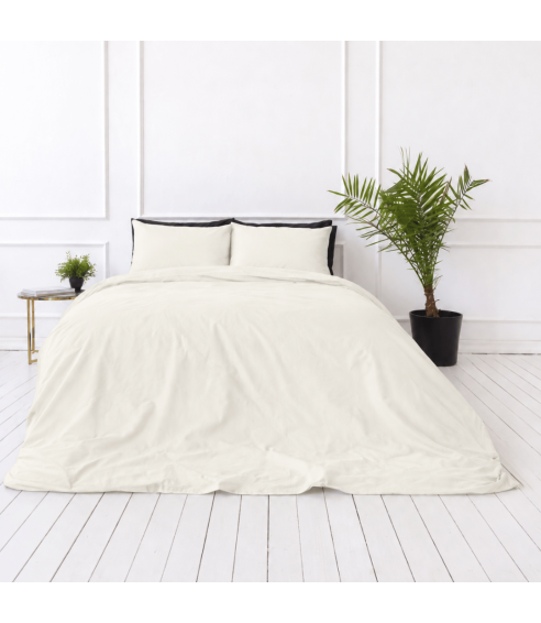 Premium satiinist voodipesu komplekt "Snow White sateen". Satiinist voodipesu