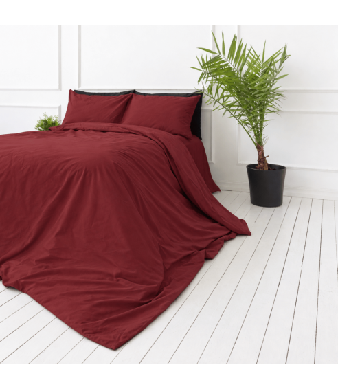 Premium satiinist voodipesu komplekt "Sun-dried Tomato sateen". Satiinist voodipesu