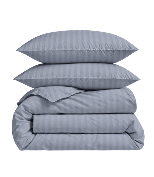Premium satiinist voodipesu komplekt "Tradewinds Stripe Sateen". Satiinist voodipesu