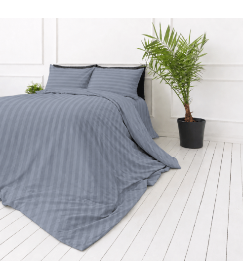 Premium satiinist voodipesu komplekt "Tradewinds Stripe Sateen". Satiinist voodipesu