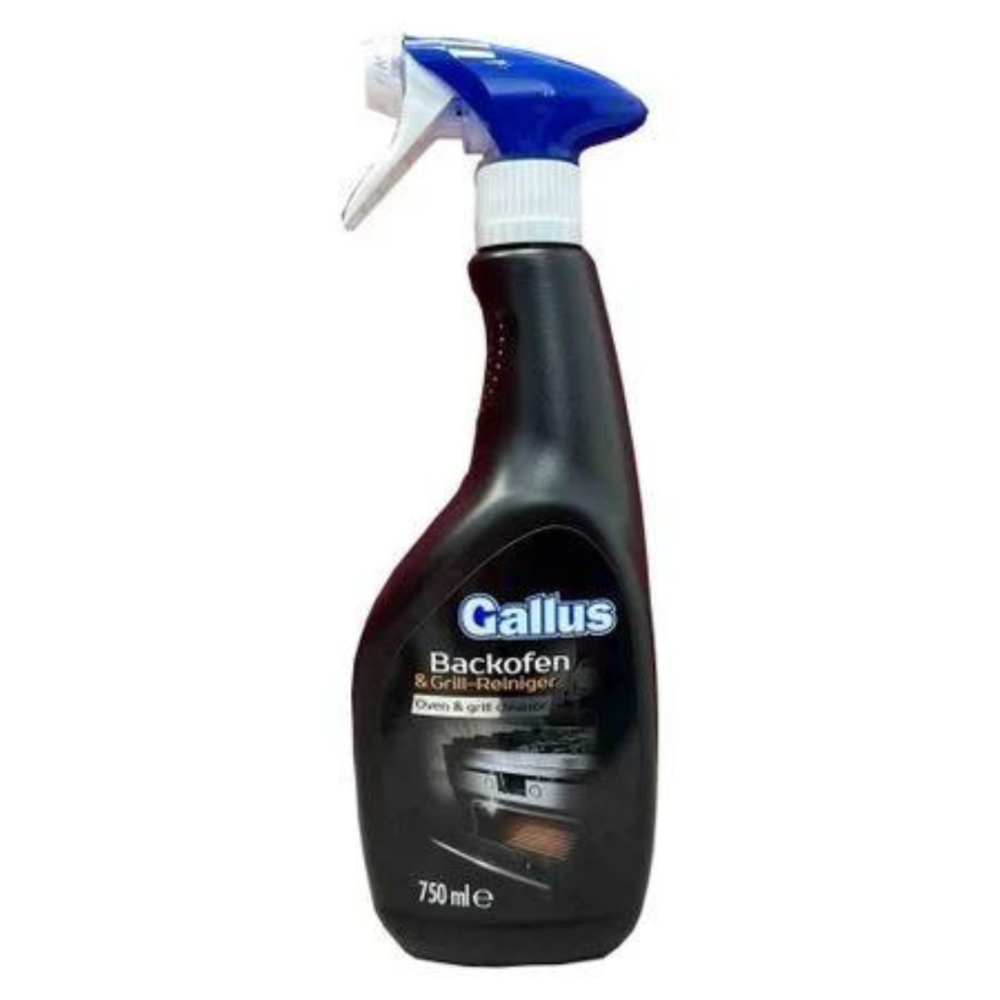 Rasvaeemaldaja ja ahjupuhasti "Oven grill and grease cleaner Gallus". Puhastusained. Rasvaahju- ja grillpuhastusvahend, mis lõikab läbi kõva rasva ja mustuse, jättes teie toiduvalmistamispinnad säravalt puhtaks ja kasutusvalmiks.