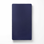 Satiinist voodilina „Blue glow“. Voodilina, 150x220 cm, 180x220 cm, 200x220 cm, 220x260 cm. Rikkalik tumehalli lina, pakkudes luksuslikku tunnet ja sügavat, rahustavat värvi.