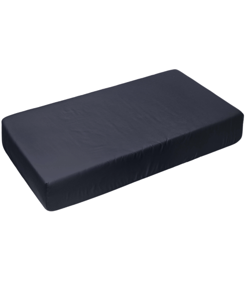 Satiinist kummiga voodilina „Dark Grey Sateen“. Kummiga voodilina 90x200