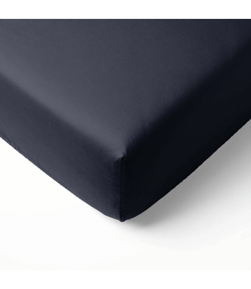 Satiinist kummiga voodilina „Dark Grey Sateen“. Kummiga voodilina 90x200