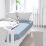 Kummiga voodilina „Light blue“. Kummiga voodilinad, 80x200 cm, 90x200 cm, 120x200 cm, 140x200 cm, 160x200 cm, 180x200 cm