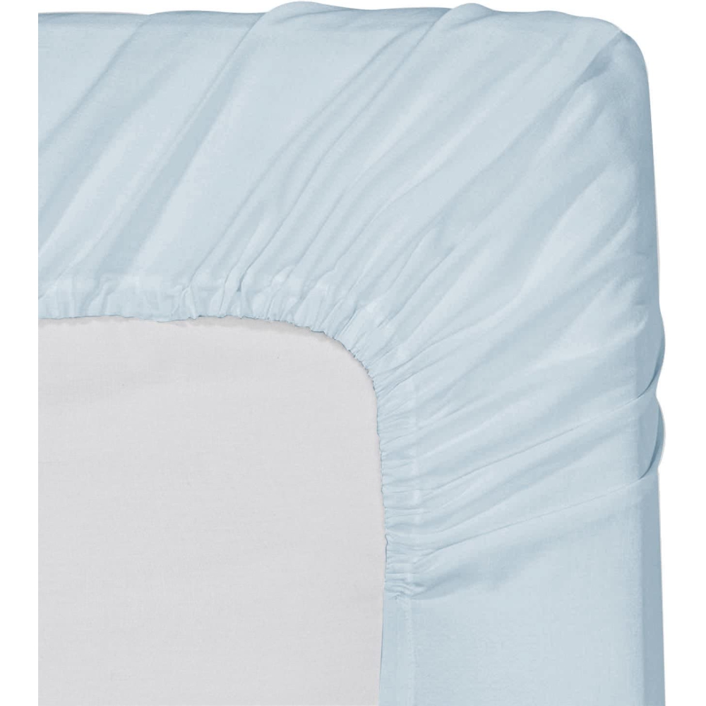 Kummiga voodilina „Light blue“. Kummiga voodilinad, 80x200 cm, 90x200 cm, 120x200 cm, 140x200 cm, 160x200 cm, 180x200 cm