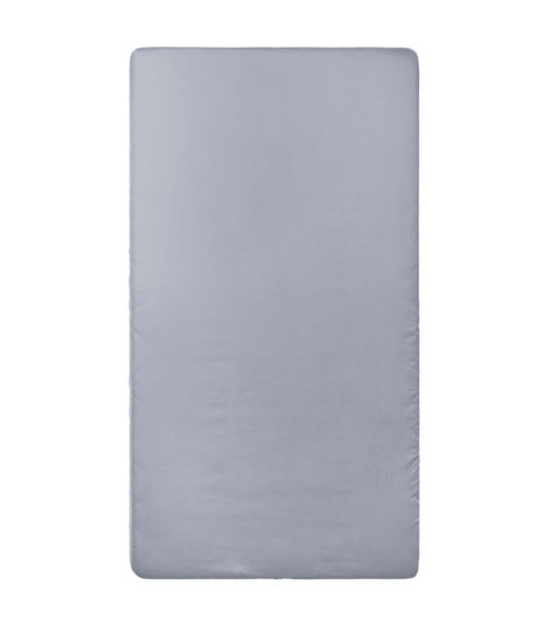 Satiinist voodilina „Moon Grey Satin flat sheet“. Voodilina