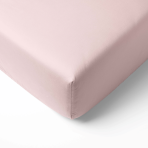 Satiinist voodilina „Classic pink flat sheet“, 150x220 cm, 200x220 cm, 220x240 cm. Pastelne heleroosa minimalistliku disainiga voodilina