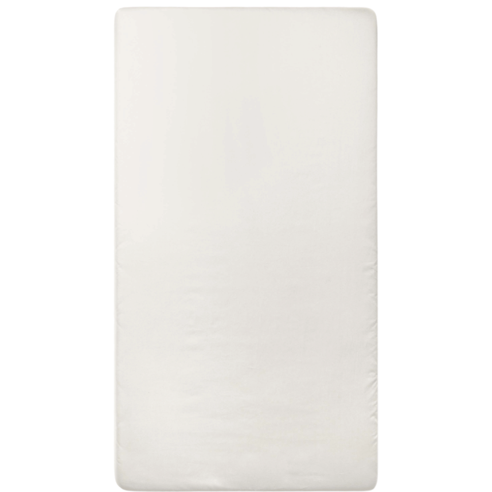 Voodilina „Snow White Sateen“, 150x220 cm, 200x220 cm, 220x240 cm. Soe valge kummita voodilina õrna kreemika alatooniga.