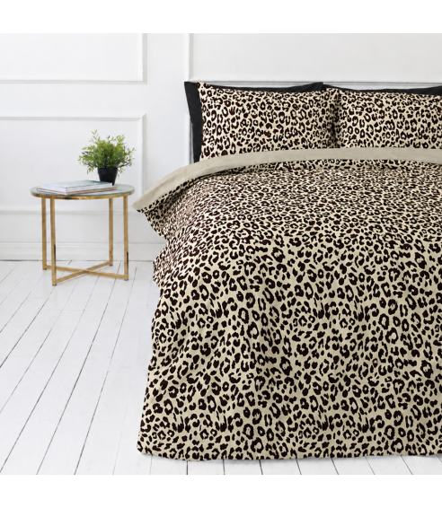 Satiinist voodipesukomplektid "Exotic Leopard". Satiinist voodipesu