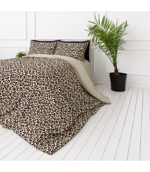 Satiinist voodipesukomplektid "Exotic Leopard". Satiinist voodipesu