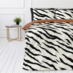 Satiinist voodipesukomplektid "Exotic Zebra". Valge voodipesu, 140x200 cm, 200x200 cm, 200x220 cm. Puuvillasatiinist voodipesukomplekt mustvalge sebramustriga Satiinist voodipesukomplektid "Exotic Zebra". Valge voodipesu, 140x200 cm, 200x200 cm, 200x220 cm. Puuvillasatiinist voodipesukomplekt mustvalge sebramustriga