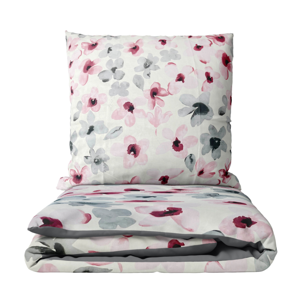 Satiinist voodipesu komplekt "Floral". Satiinist voodipesu, 140x200 cm, 160x200 cm, 200x200 cm, 200x220 cm