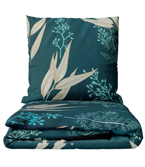Satiinist voodipesu komplekt "Premium Verdure". Satiinist voodipesu