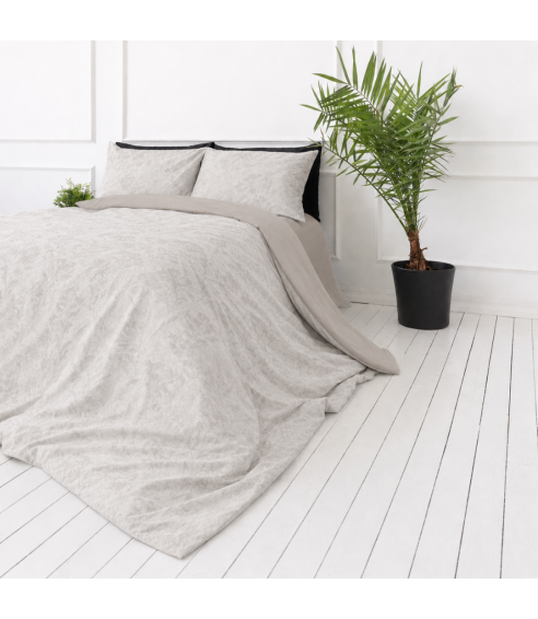Satiinist voodipesukomplektid "Sand Damask". Satiinist voodipesu