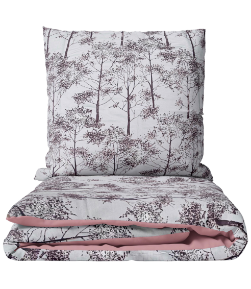 Satiinist voodipesu komplekt "Silent Grove". Satiinist voodipesu