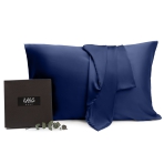 Siidist padjapüür "Indigo". Siidist padjapüürid. Tumesinine siidist padjapüür, sile ja elegantne, mõeldud jahedaks ja luksuslikuks uneelamuseks.