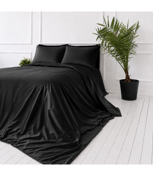 Siidist voodipesu komplekt "Onyx Silk". Voodipesu komplektid 200x220