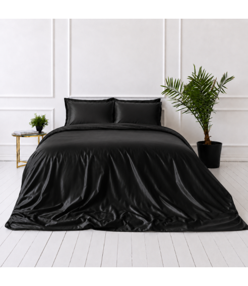 Siidist voodipesu komplekt "Onyx Silk". Voodipesu komplektid 200x220