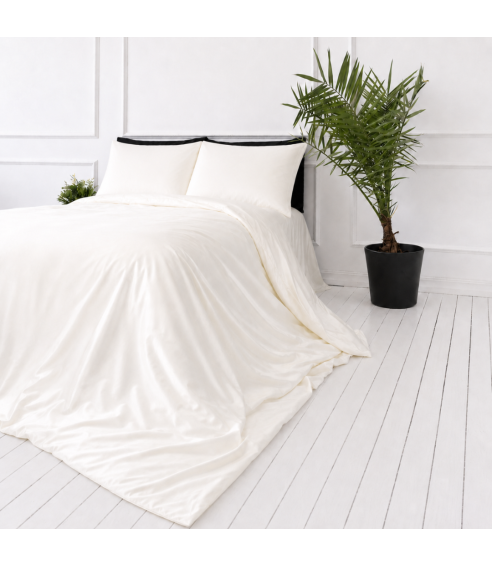 Siidist voodipesu komplekt "Pearl White Silk". Voodipesu komplektid 200x220