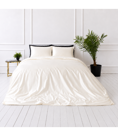 Siidist voodipesu komplekt "Pearl White Silk". Voodipesu komplektid 200x220