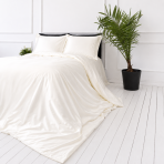 Siidist voodipesu komplekt "Pearl White Silk". Valge voodipesu, 200x220 cm. Soe kreemjas luksuslik voodipesukomplekt. Siidist voodipesu komplekt "Pearl White Silk". Valge voodipesu, 200x220 cm. Soe kreemjas luksuslik voodipesukomplekt.