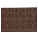 Lauamatt „Brown baroque placemat“ 1 tk.. Linased laudlinad, 30x45 cm. Laupadjad žakardi kangast ja elegantse mustriga, valmistatud tugevast polüestrikiust.