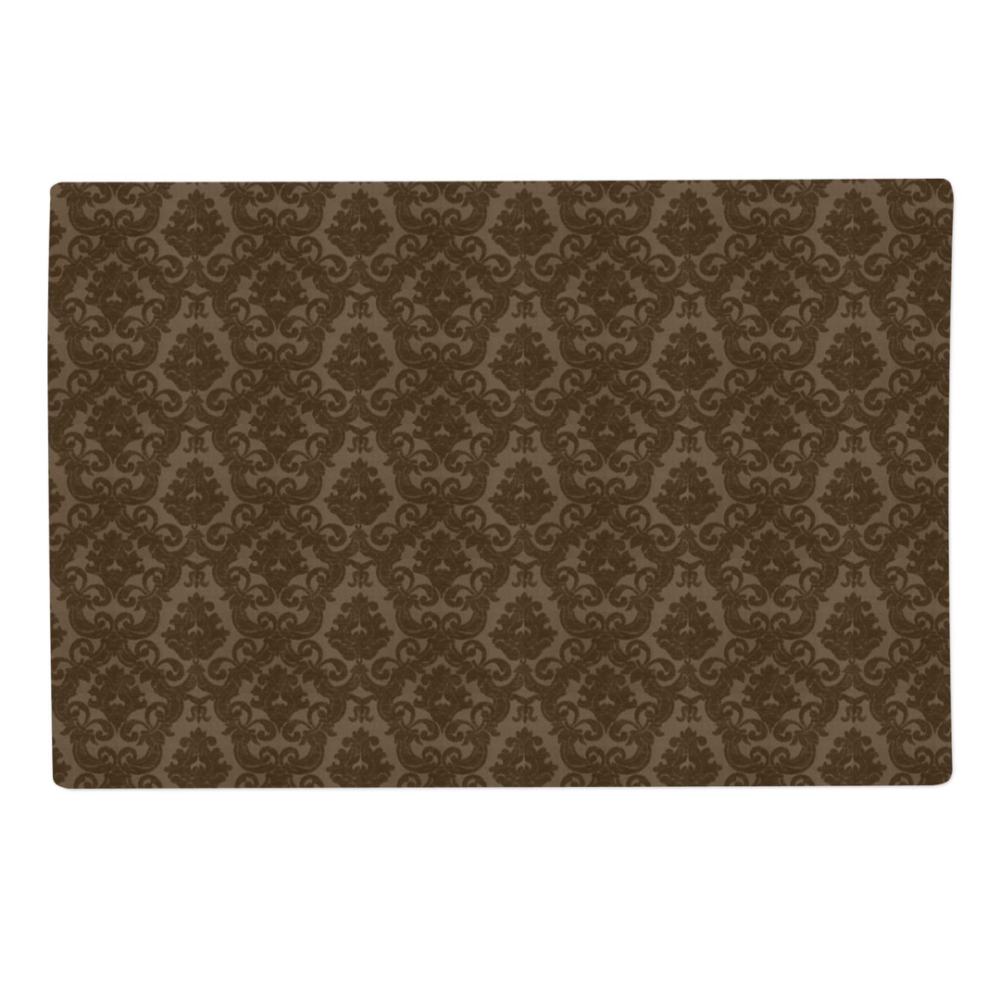 Lauamatt „Green baroque placemat“ 1 tk.. Linased laudlinad, 30x45 cm. Roheline laualina peene mustriga, mis sobib suurepäraselt erinevate laua dekoratsioonide juurde ja toob igasse sündmusesse hubasust.