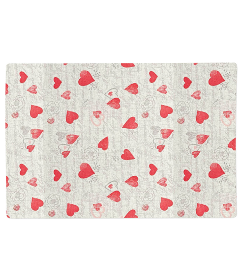 Lauamatt „Hearts placemat“ 1 tk.. Linased laudlinad