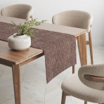 Lauajooksja „Brown Baroque table runner“. Lauajooksja, 40x140 cm, 40x200 cm