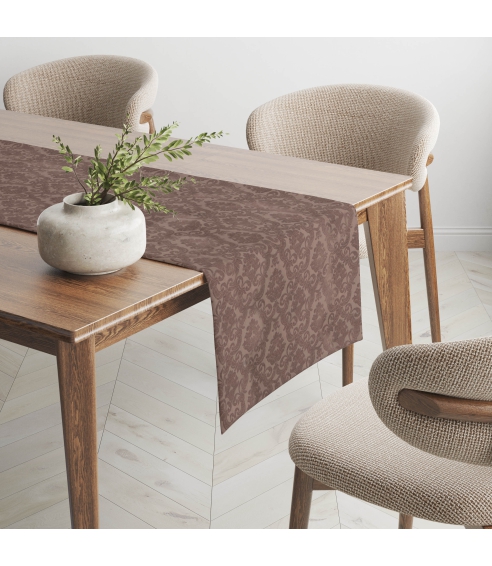 Lauajooksja „Brown Baroque table runner“. Lauajooksja
