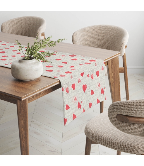 Lauajooksja „Hearts table runner“. Lauajooksja