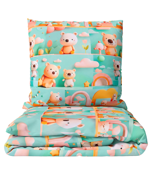 Laste voodipesu komplekt "Bear Adventure". Laste voodipesu