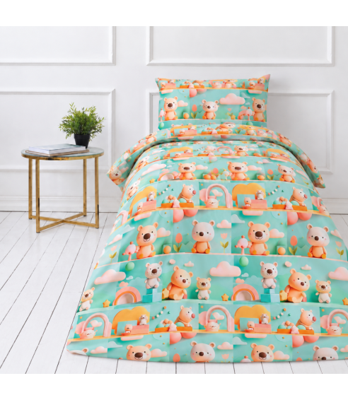 Laste voodipesu komplekt "Bear Adventure". Laste voodipesu