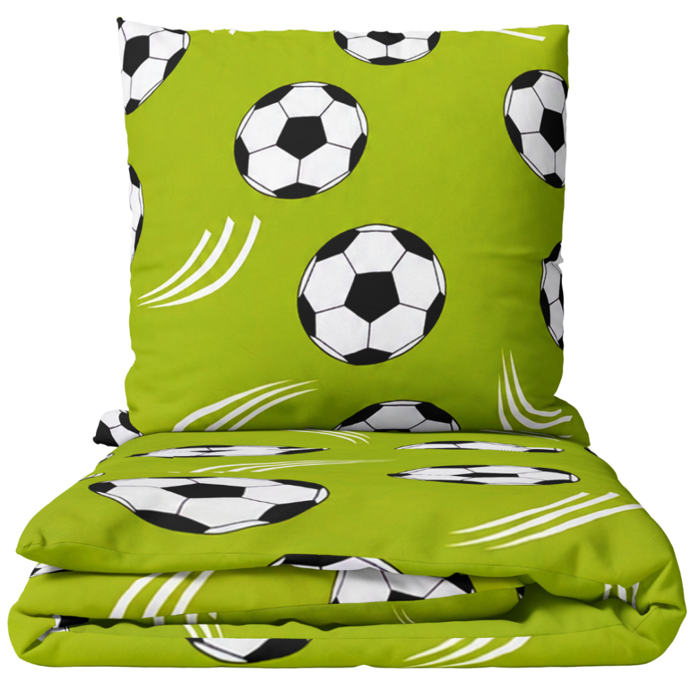 Laste voodipesu komplekt "Football Frenzy". Mikrokiust voodipesu, 100x140 cm, 140x200 cm. Erkroheline voodipesukomplekt mustvalgete jalgpallidega Laste voodipesu komplekt "Football Frenzy". Mikrokiust voodipesu, 100x140 cm, 140x200 cm. Erkroheline voodipesukomplekt mustvalgete jalgpallidega