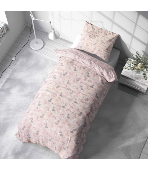 Laste voodipesu komplekt "Swan Dreams". Laste voodipesu