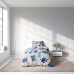 Laste voodipesu komplekt "Bath blue". Laste voodipesu, 140x200 cm