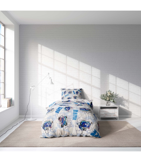 Laste voodipesu komplekt "Bath blue". Laste voodipesu