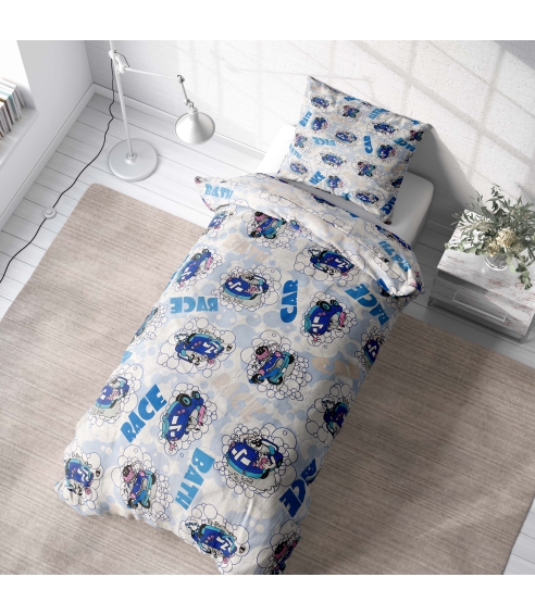 Laste voodipesu komplekt "Bath blue". Laste voodipesu