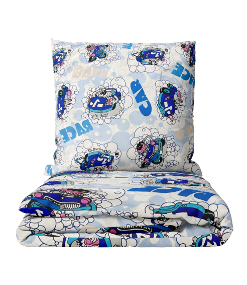 Laste voodipesu komplekt "Bath blue". Laste voodipesu