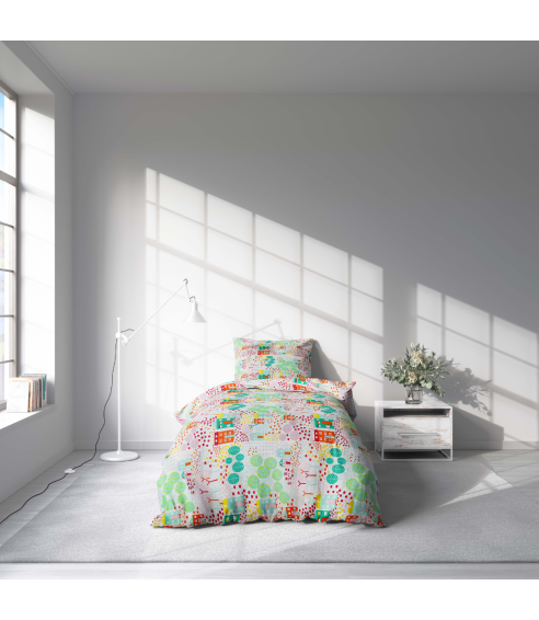 Beebi voodipesu "Colorful city". Beebi voodipesu komplektid