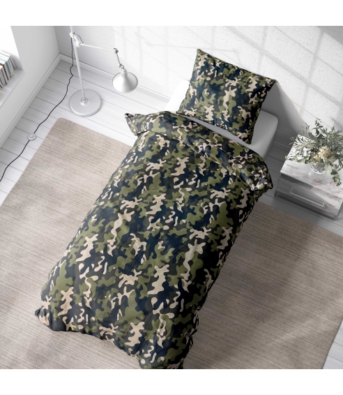 Ühekordne voodipesu komplekt "Camouflage". Voodipesu komplektid 140x200