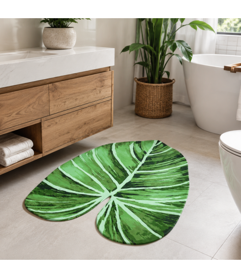 Vannimatt „Leaf mat“. Vannitoa vaibad