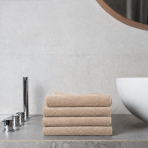 Vannitoa rätik „Almond Softness“, 70x140 cm. Neutraalses liivatoonis rätik pehme tekstuuriga Vannitoa rätik „Almond Softness“, 70x140 cm. Neutraalses liivatoonis rätik pehme tekstuuriga
